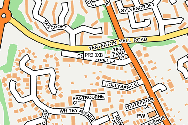 PR2 3XB map - OS OpenMap – Local (Ordnance Survey)