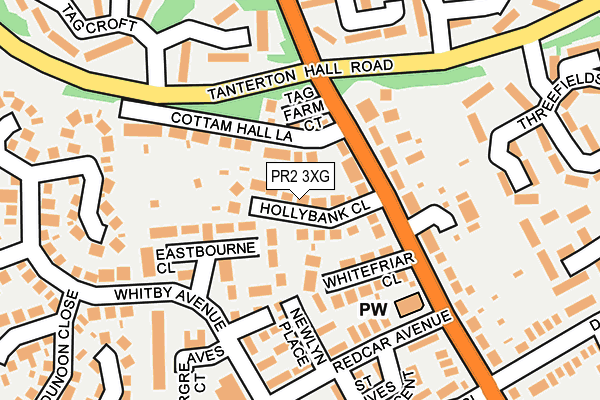 PR2 3XG map - OS OpenMap – Local (Ordnance Survey)