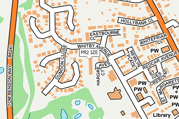 PR2 3ZE map - OS OpenMap – Local (Ordnance Survey)