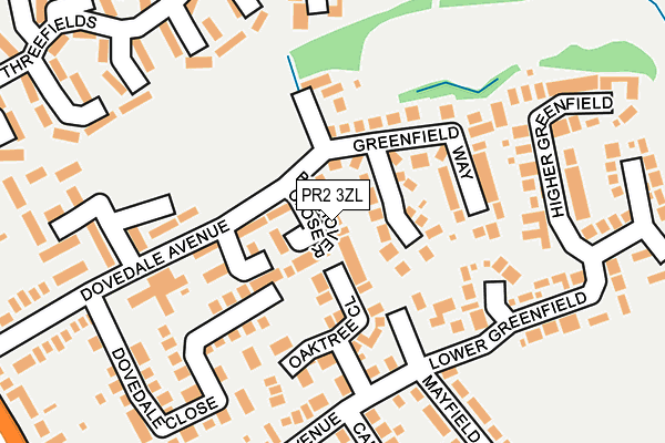 PR2 3ZL map - OS OpenMap – Local (Ordnance Survey)