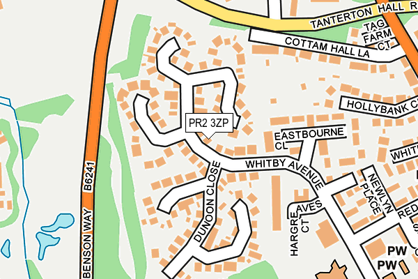 PR2 3ZP map - OS OpenMap – Local (Ordnance Survey)
