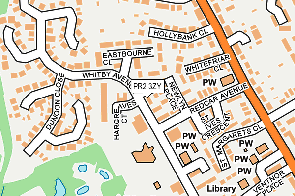 PR2 3ZY map - OS OpenMap – Local (Ordnance Survey)