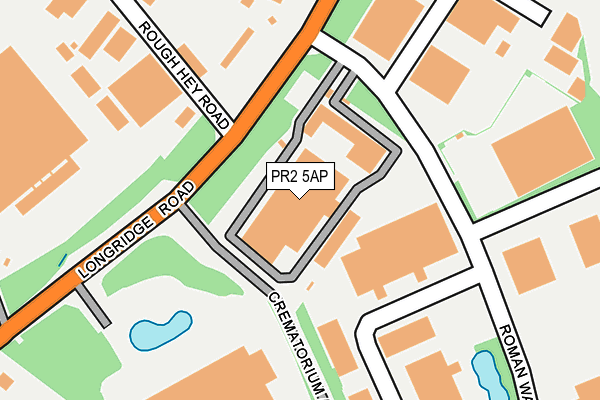 PR2 5AP map - OS OpenMap – Local (Ordnance Survey)