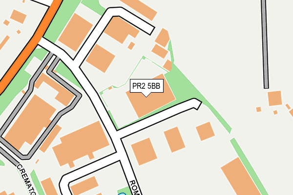 PR2 5BB map - OS OpenMap – Local (Ordnance Survey)