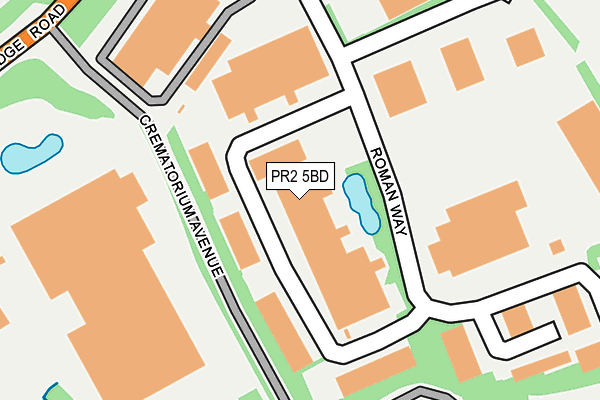 PR2 5BD map - OS OpenMap – Local (Ordnance Survey)