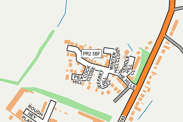 PR2 5BF map - OS OpenMap – Local (Ordnance Survey)