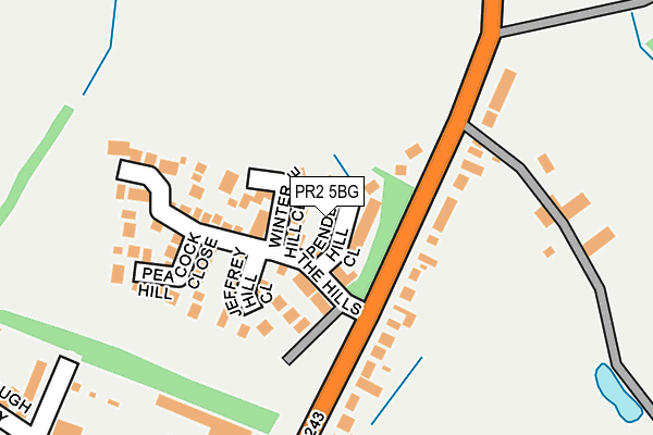 PR2 5BG map - OS OpenMap – Local (Ordnance Survey)