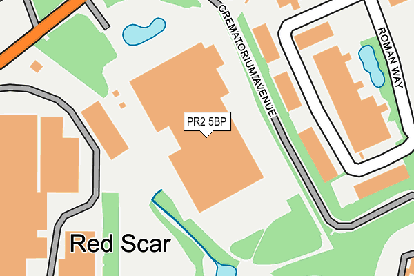 PR2 5BP map - OS OpenMap – Local (Ordnance Survey)