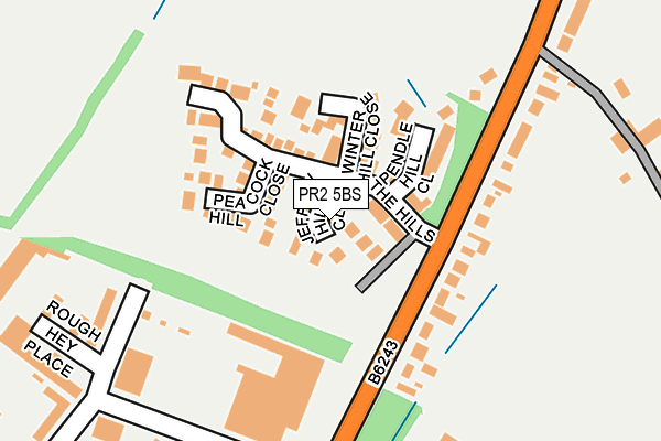 PR2 5BS map - OS OpenMap – Local (Ordnance Survey)