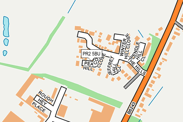 PR2 5BU map - OS OpenMap – Local (Ordnance Survey)