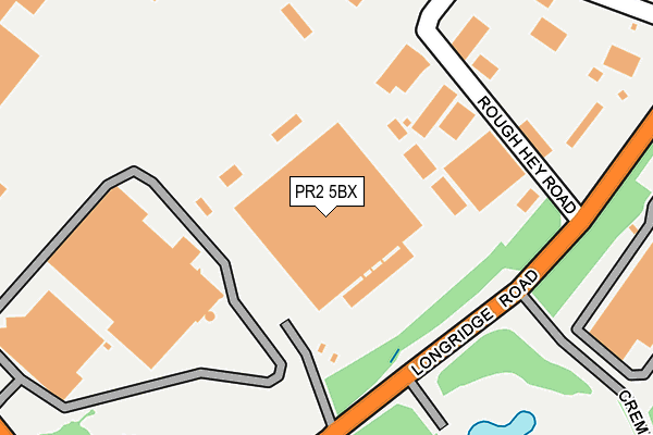 PR2 5BX map - OS OpenMap – Local (Ordnance Survey)