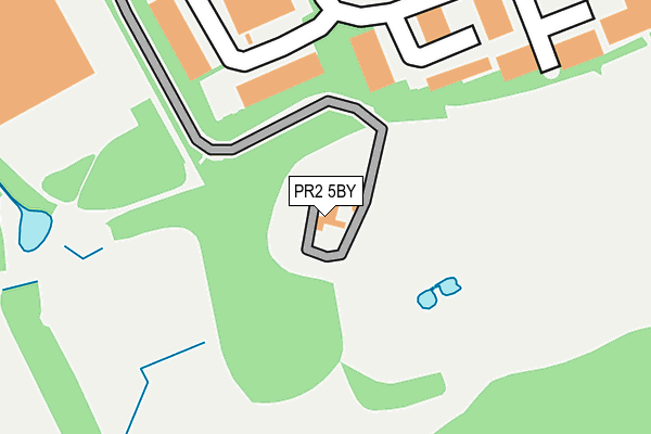 PR2 5BY map - OS OpenMap – Local (Ordnance Survey)