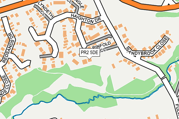 PR2 5DE map - OS OpenMap – Local (Ordnance Survey)