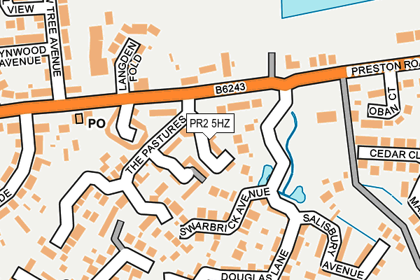 PR2 5HZ map - OS OpenMap – Local (Ordnance Survey)