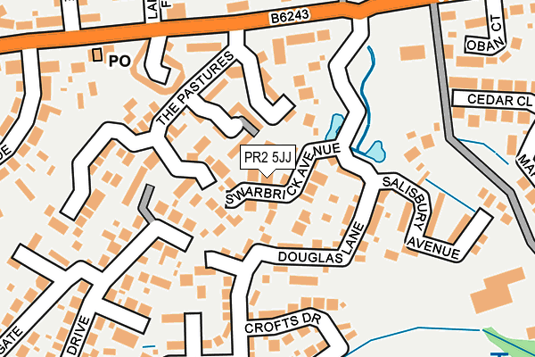 PR2 5JJ map - OS OpenMap – Local (Ordnance Survey)