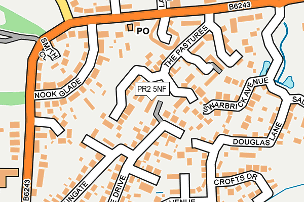 PR2 5NF map - OS OpenMap – Local (Ordnance Survey)