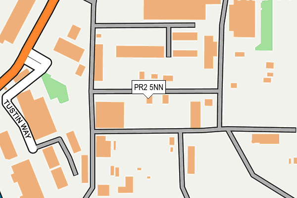 PR2 5NN map - OS OpenMap – Local (Ordnance Survey)