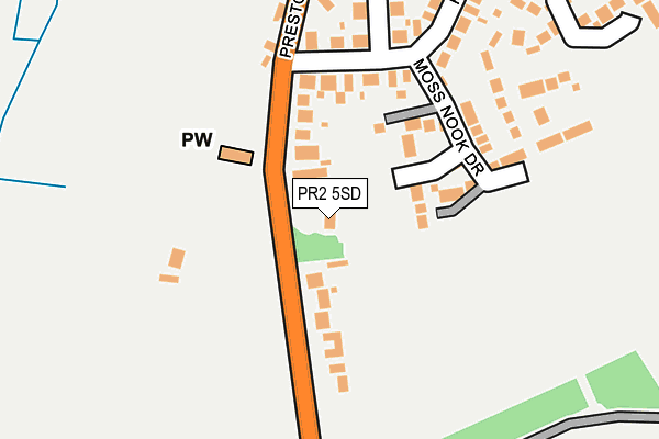 PR2 5SD map - OS OpenMap – Local (Ordnance Survey)