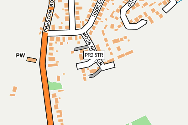 PR2 5TR map - OS OpenMap – Local (Ordnance Survey)