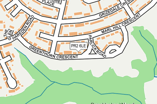 PR2 6LE map - OS OpenMap – Local (Ordnance Survey)