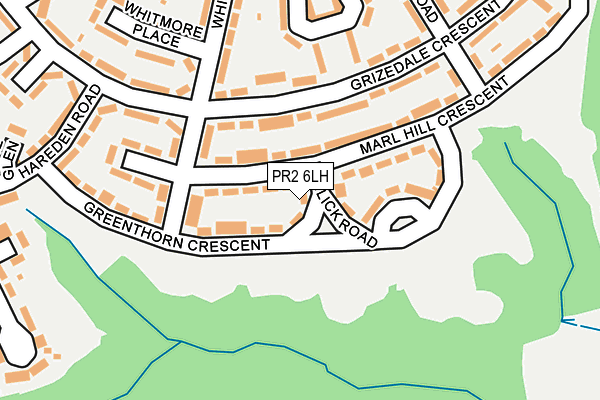 PR2 6LH map - OS OpenMap – Local (Ordnance Survey)