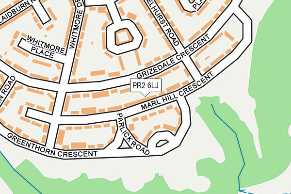 PR2 6LJ map - OS OpenMap – Local (Ordnance Survey)