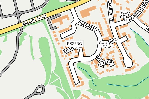 PR2 6NG map - OS OpenMap – Local (Ordnance Survey)