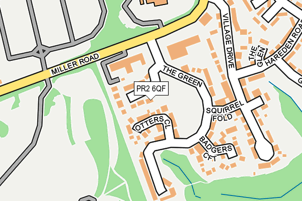 PR2 6QF map - OS OpenMap – Local (Ordnance Survey)