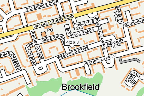 PR2 6TJ map - OS OpenMap – Local (Ordnance Survey)
