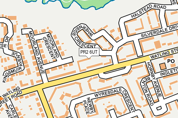 PR2 6UT map - OS OpenMap – Local (Ordnance Survey)