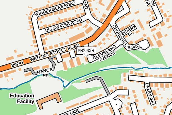PR2 6XR map - OS OpenMap – Local (Ordnance Survey)