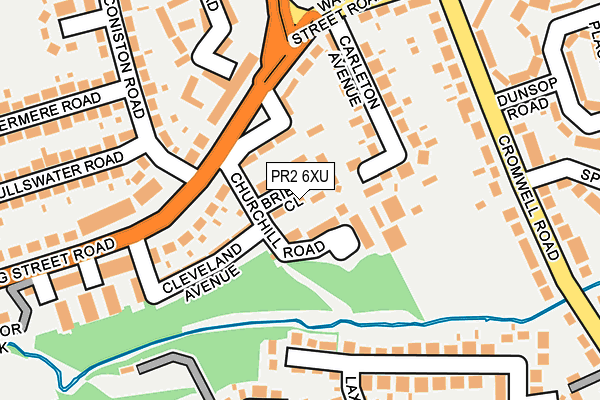 PR2 6XU map - OS OpenMap – Local (Ordnance Survey)