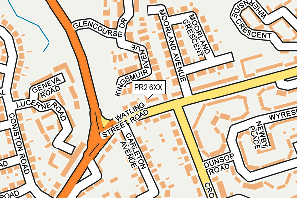 PR2 6XX map - OS OpenMap – Local (Ordnance Survey)