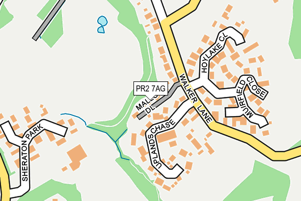 PR2 7AG map - OS OpenMap – Local (Ordnance Survey)
