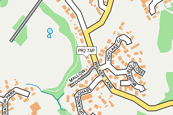 PR2 7AP map - OS OpenMap – Local (Ordnance Survey)