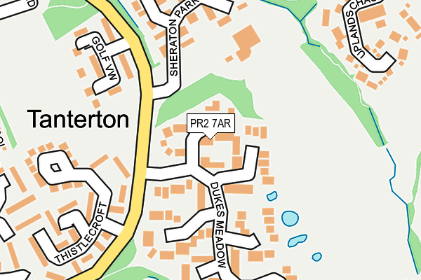 PR2 7AR map - OS OpenMap – Local (Ordnance Survey)