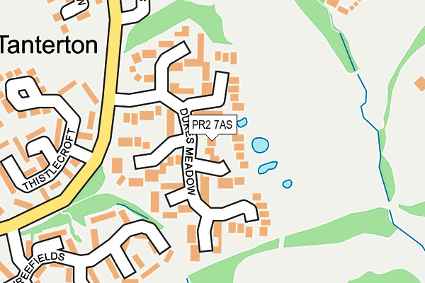 PR2 7AS map - OS OpenMap – Local (Ordnance Survey)