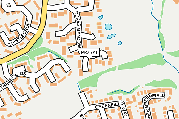 PR2 7AT map - OS OpenMap – Local (Ordnance Survey)