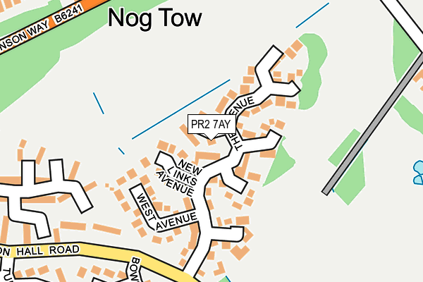 PR2 7AY map - OS OpenMap – Local (Ordnance Survey)