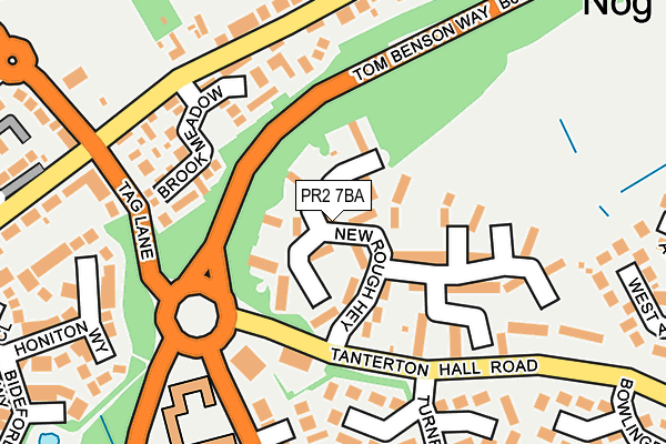 PR2 7BA map - OS OpenMap – Local (Ordnance Survey)