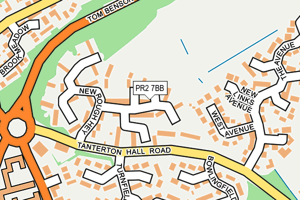 PR2 7BB map - OS OpenMap – Local (Ordnance Survey)