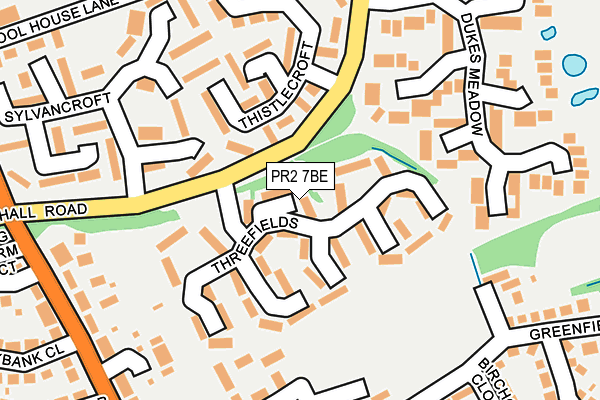 PR2 7BE map - OS OpenMap – Local (Ordnance Survey)