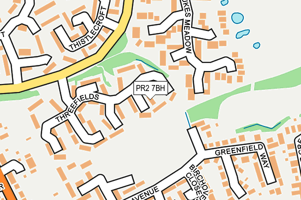 PR2 7BH map - OS OpenMap – Local (Ordnance Survey)