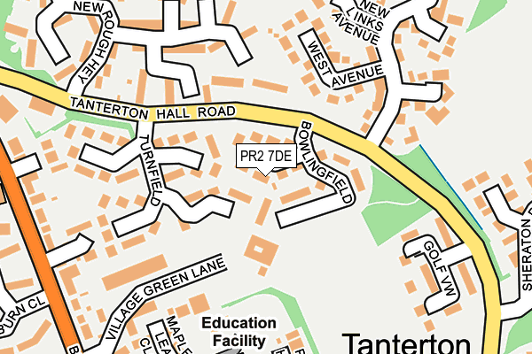 PR2 7DE map - OS OpenMap – Local (Ordnance Survey)