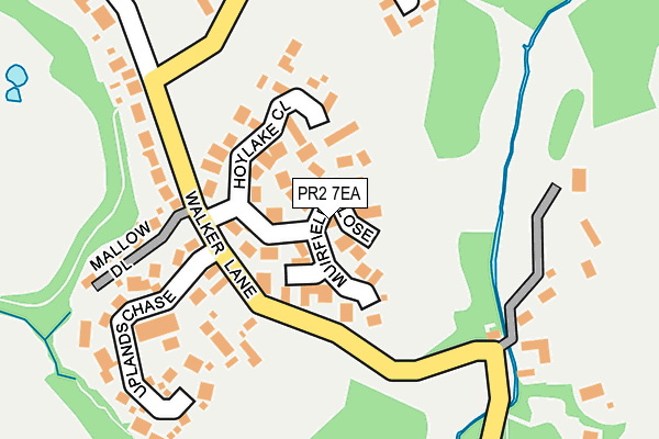 PR2 7EA map - OS OpenMap – Local (Ordnance Survey)