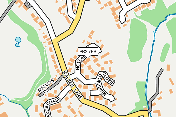 PR2 7EB map - OS OpenMap – Local (Ordnance Survey)