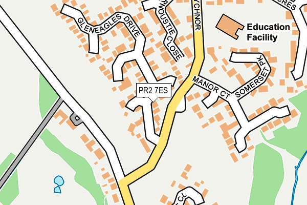 PR2 7ES map - OS OpenMap – Local (Ordnance Survey)