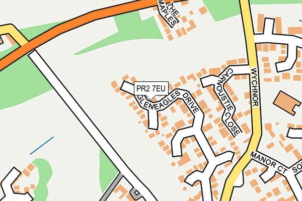 PR2 7EU map - OS OpenMap – Local (Ordnance Survey)