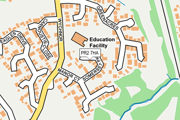 PR2 7HA map - OS OpenMap – Local (Ordnance Survey)