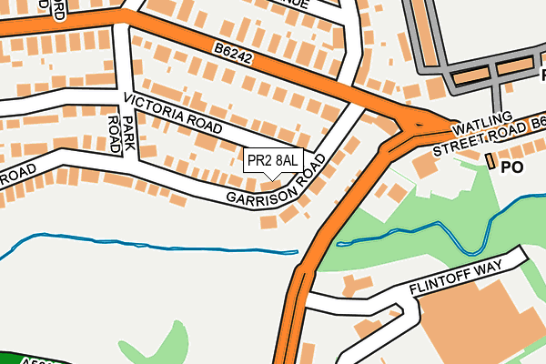 PR2 8AL map - OS OpenMap – Local (Ordnance Survey)